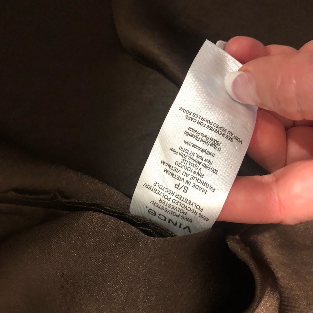 New Vince Satin blouse S - Picture 7 of 7